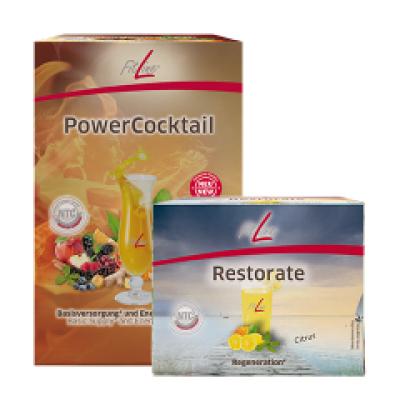 FitLine Optimal-Set (PowerCocktail, Resto) 二合一 + 盒装小白
